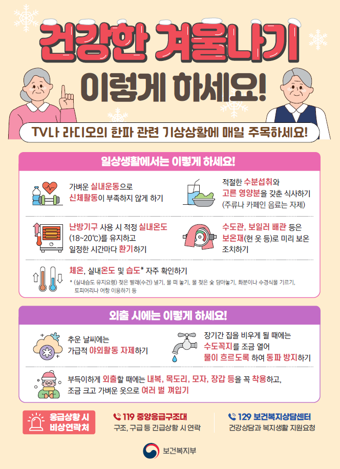 한파대비 행동요령